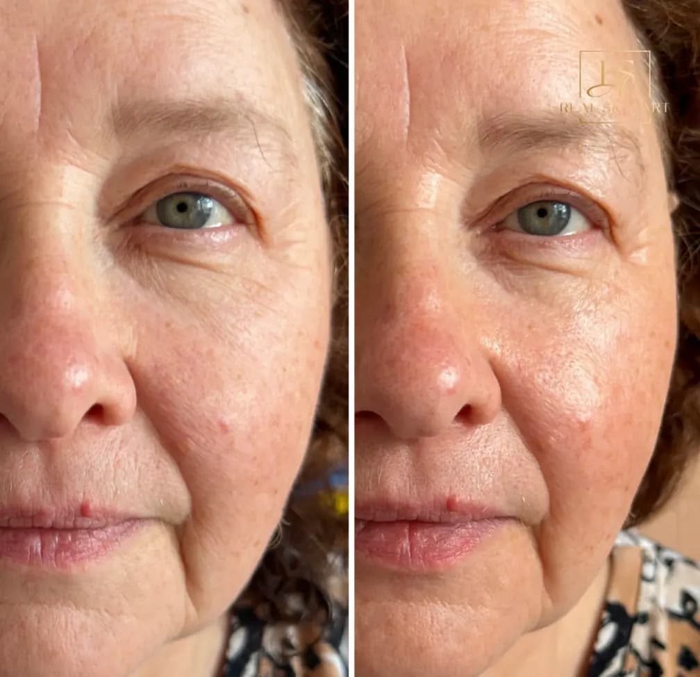 Before and after photo